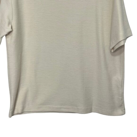 Denim & Flower Ricky Singh Textured Tshirt Mens Small Beige New Relaxed Fit - Picture 4 of 12